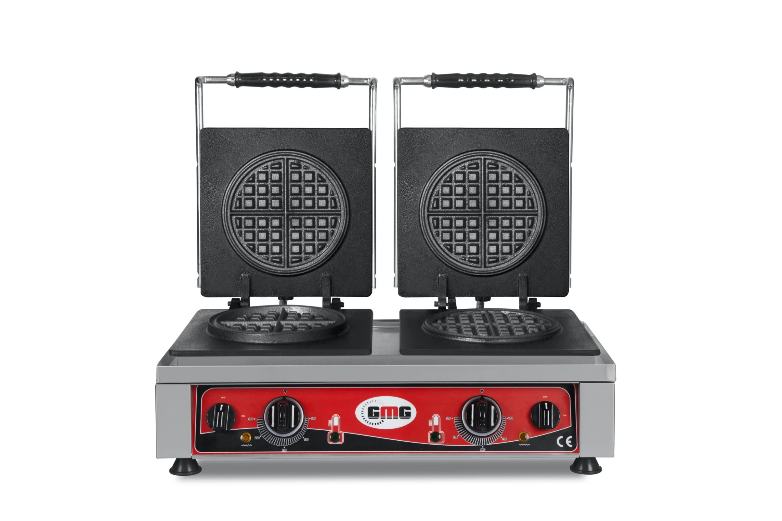 GMG - Waffeleisen Amore-L - 2x Ø 19 X 1,5cm - 50° Bis 300°C - Feste Backplatte Aus Gusseisen - Fettfangrinne - Gehäuse Edelstahl 3 GMG - Waffeleisen Amore-L - 2x Ø 19 X 1,5cm - 50° Bis 300°C - Feste Backplatte Aus Gusseisen - Fettfangrinne - Gehäuse Edelstahl – Bild 3