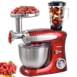 Topmatic PKM-1800.1BG Silberfarben Multifunktion Mixer 1800W Teigmaschine Fleischwolf -Rabatt-Know-how für Küchengeräte. 177de71c b201 4a82 8abe d606d0ff8f5a 1