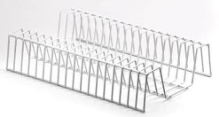 METRO Professional Scheibenhalter Für Gemüseschneider, Draht / Kunststoff, 25 X 40 X 8 Cm, Für 18 Scheiben, Weiß