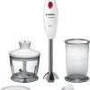 Bosch Stabmixer-Set CleverMixx MSM24500 Ws/deep Red
