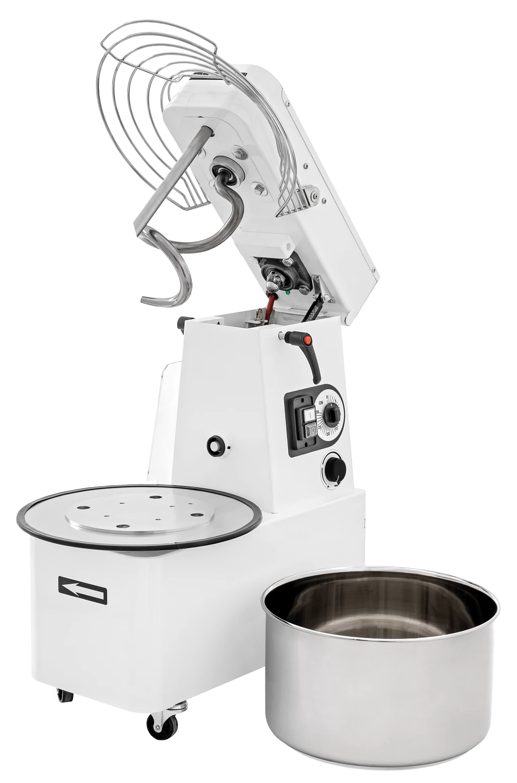 Teigknetmaschine - 22 Liter / 17 Kg - Aufklappbar - Abnehmbarer Kessel - 1 Geschwindigkeit - 400 V 2 Teigknetmaschine - 22 Liter / 17 Kg - Aufklappbar - Abnehmbarer Kessel - 1 Geschwindigkeit - 400 V – Bild 2