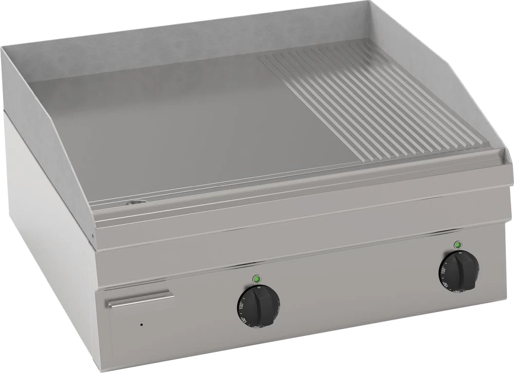 KBS Elektro-Grillplatte Glatt/gerillt 2 Heizzonen Tischgerät 2 KBS Elektro-Grillplatte Glatt/gerillt 2 Heizzonen Tischgerät – Bild 2