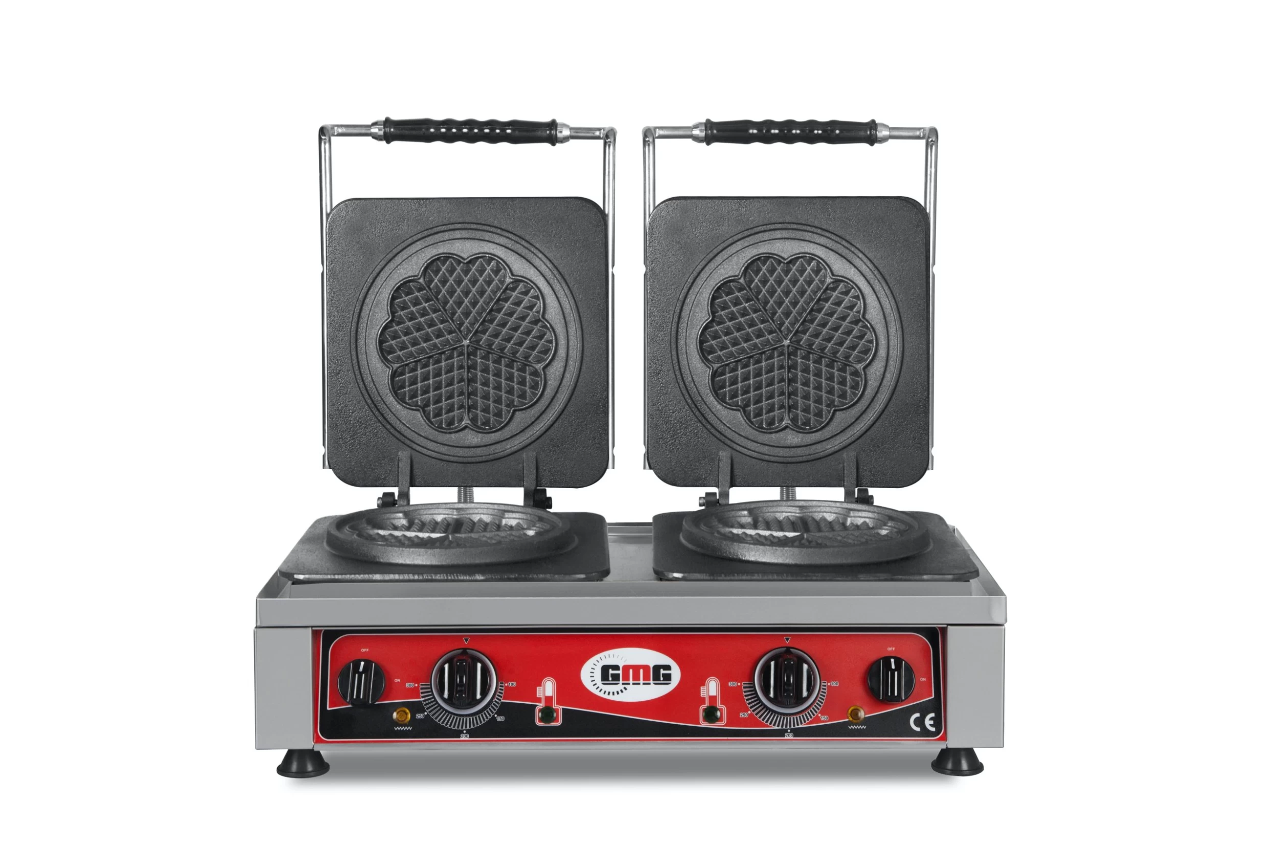 GMG - Waffeleisen Amore-L - 2x Ø 19 X 1,5cm - 50° Bis 300°C - Feste Backplatte Aus Gusseisen - Fettfangrinne - Gehäuse Edelstahl 4 GMG - Waffeleisen Amore-L - 2x Ø 19 X 1,5cm - 50° Bis 300°C - Feste Backplatte Aus Gusseisen - Fettfangrinne - Gehäuse Edelstahl – Bild 4