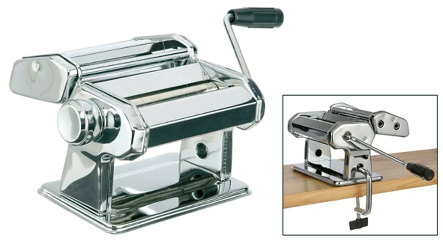 Edelstahl Nudelmaschine Pastamaschine Nudel Pasta Tagliatelle Maschine Verchromt 6 Edelstahl Nudelmaschine Pastamaschine Nudel Pasta Tagliatelle Maschine Verchromt – Bild 6