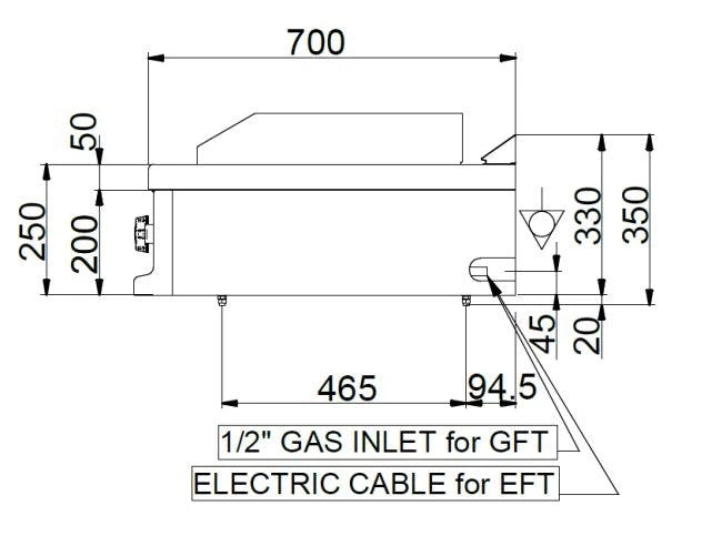 MBM Auftisch-Gas-Grillplatte , Stahl Glatt Verchromt 5,5 KW 6 MBM Auftisch-Gas-Grillplatte , Stahl Glatt Verchromt 5,5 KW – Bild 6