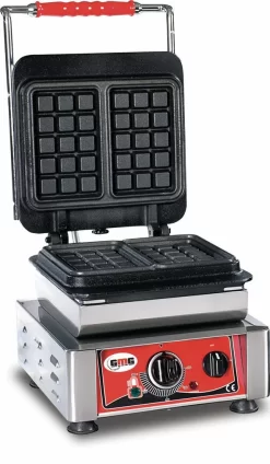 GMG - Waffeleisen Bruxelles - 4x (10,2 X 16,5 X 2,6cm) - 50° Bis 300°C Feste Backplatte Aus Gusseisen - Gehäuse Edelstahl -Rabatt-Know-how für Küchengeräte. 6ced62f6 776c 46a7 8c0a cb76d05896db 1