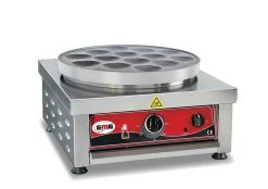 GMG - Pancakeeisen - 14x Ø 8cm - Plattendurchmesser 40cm - Backplatte Teflonbeschichtet - 50° - 300° - Gehäuse Edelstahl