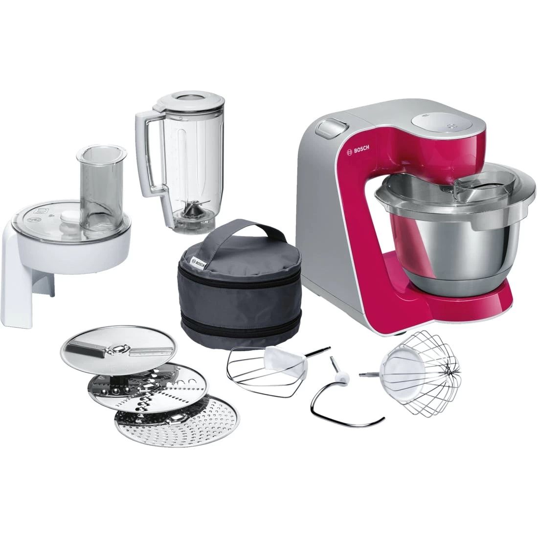 Bosch MUM58NP60 Küchenmaschine 1000 W 3,9 L Pink 3 Bosch MUM58NP60 Küchenmaschine 1000 W 3,9 L Pink – Bild 3