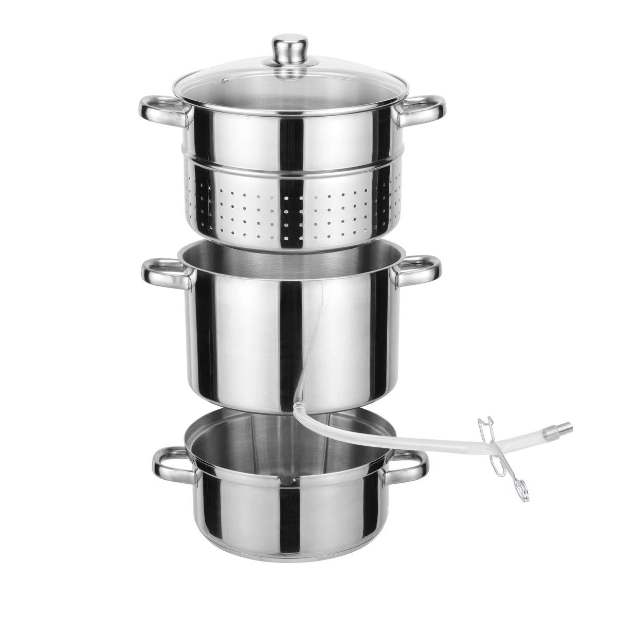 Edelstahl Entsafter Obstpresse Mit Auffangbehälter Für Gelee Marmelade Frucht 7 Edelstahl Entsafter Obstpresse Mit Auffangbehälter Für Gelee Marmelade Frucht – Bild 7