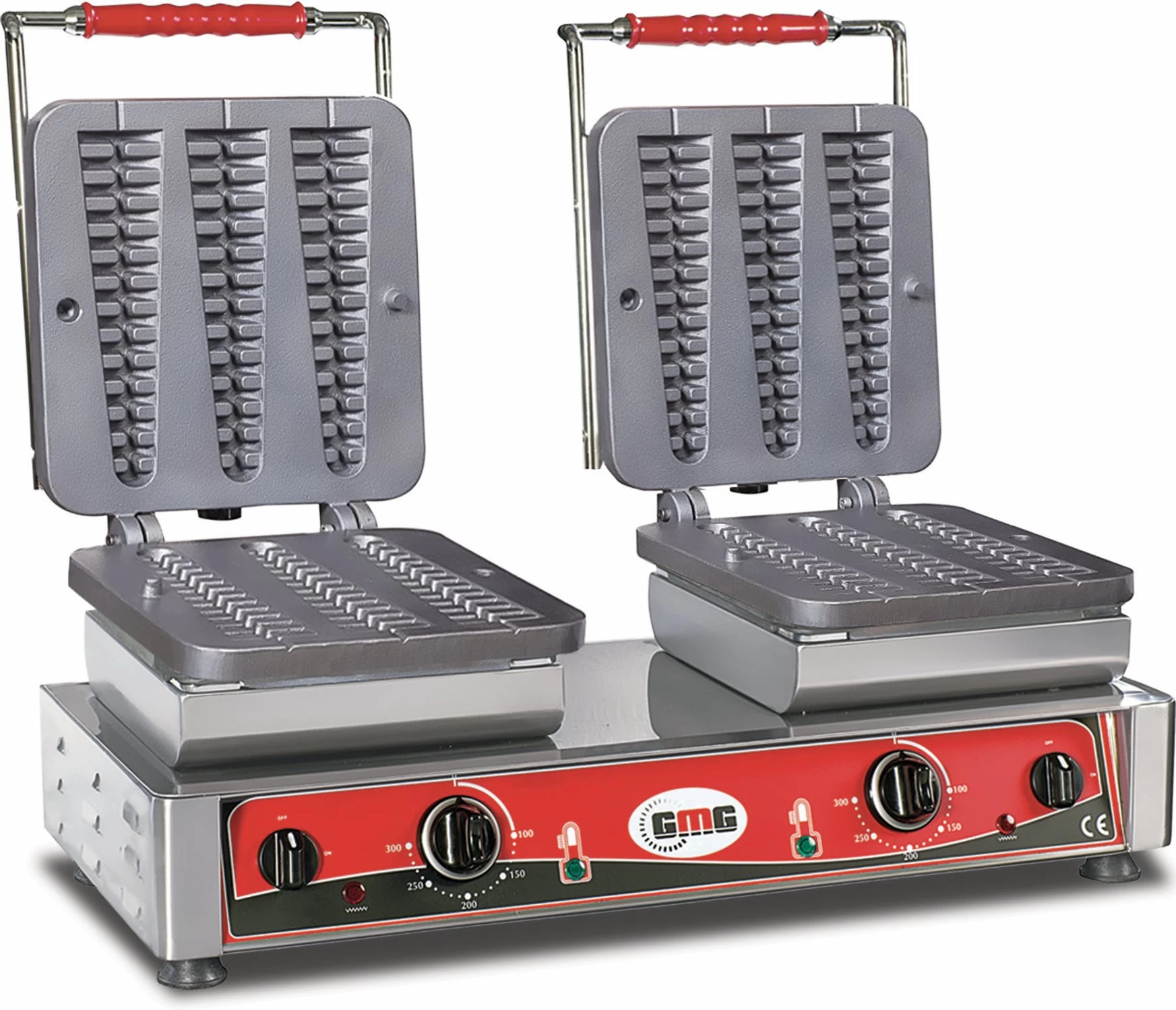 GMG - Waffeleisen Waffelino - 6x (23 X 6 X 2,4cm) - 50° Bis 300°C Feste Backplatte Aus Gusseisen - Fettfangrinne - Gehäuse Edelstahl 6 GMG - Waffeleisen Waffelino - 6x (23 X 6 X 2,4cm) - 50° Bis 300°C Feste Backplatte Aus Gusseisen - Fettfangrinne - Gehäuse Edelstahl – Bild 6