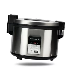 Reishunger Profi Gastro-Reiskocher - Bis Zu 32 Portionen - 5,8 L - Edelstahlgehäuse - Doppelte Antihaftbeschichtung - & Timer - 3 Programme