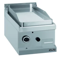 MBM Auftisch-Gas-Grillplatte , Stahl Glatt Verchromt 5,5 KW