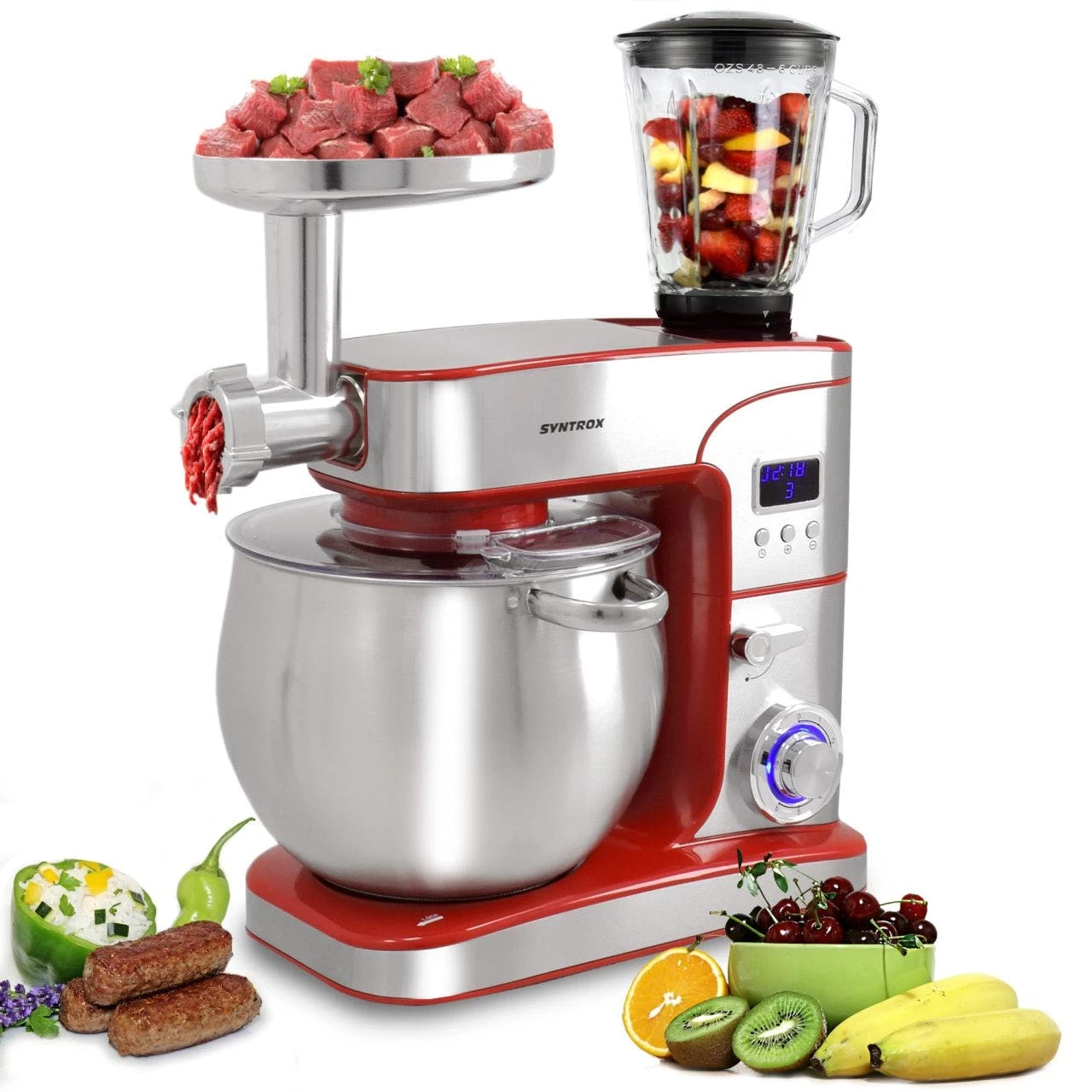 Küchenmaschine Paris Edelstahl 12 Liter Küchengerät & Fleischwolf 1 Küchenmaschine Paris Edelstahl 12 Liter Küchengerät & Fleischwolf