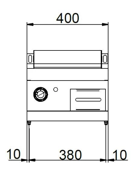 MBM Auftisch-Gas-Grillplatte , Stahl Glatt Verchromt 5,5 KW 7 MBM Auftisch-Gas-Grillplatte , Stahl Glatt Verchromt 5,5 KW – Bild 7