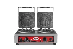 GMG - Waffeleisen Amore-S - 2x Ø 16cm - 50° Bis 300°C - Feste Backplatte Aus Gusseisen - Umlaufende Fettfangrinne - Gehäuse Edelstahl -Rabatt-Know-how für Küchengeräte. e46b5dac c4b2 4b7b b5e5 cace618df47e 2 scaled