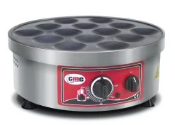 GMG - Pancakeeisen - 14x Ø 8cm - Plattendurchmesser 40cm - Backplatte Teflonbeschichtet - 50° - 300° - Gehäuse Edelstahl