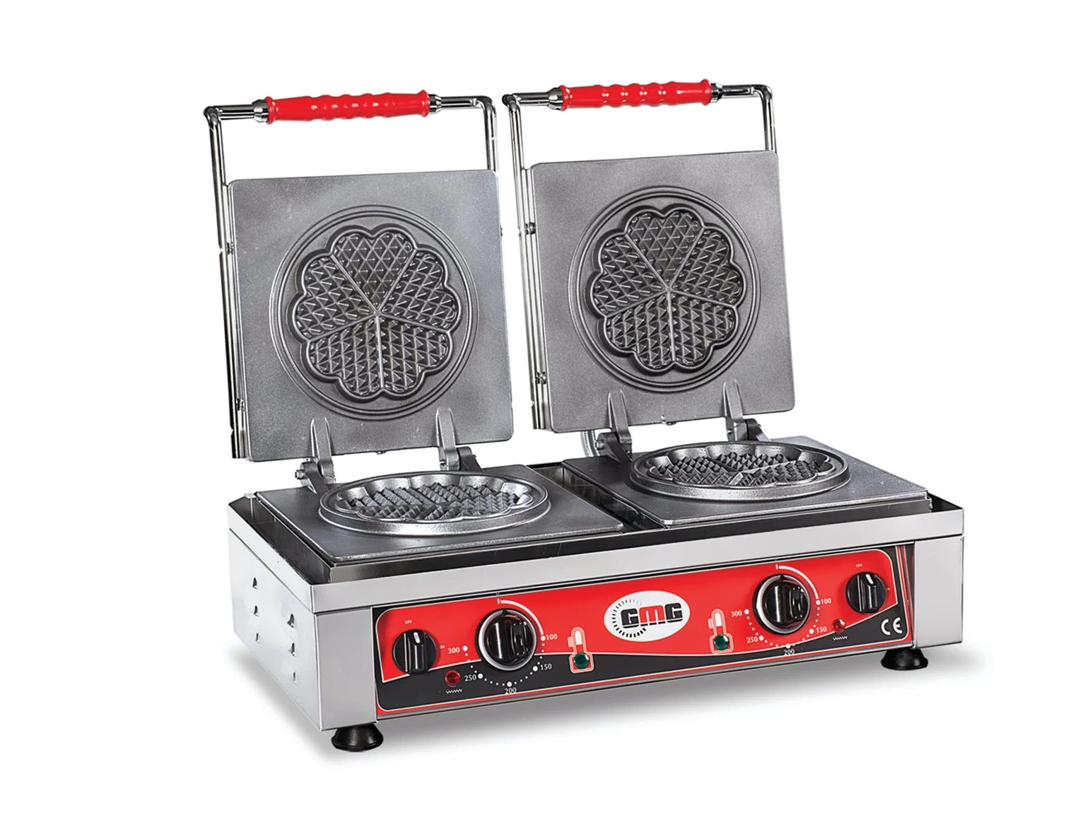 GMG - Waffeleisen Amore-L - 2x Ø 19 X 1,5cm - 50° Bis 300°C - Feste Backplatte Aus Gusseisen - Fettfangrinne - Gehäuse Edelstahl 5 GMG - Waffeleisen Amore-L - 2x Ø 19 X 1,5cm - 50° Bis 300°C - Feste Backplatte Aus Gusseisen - Fettfangrinne - Gehäuse Edelstahl – Bild 5